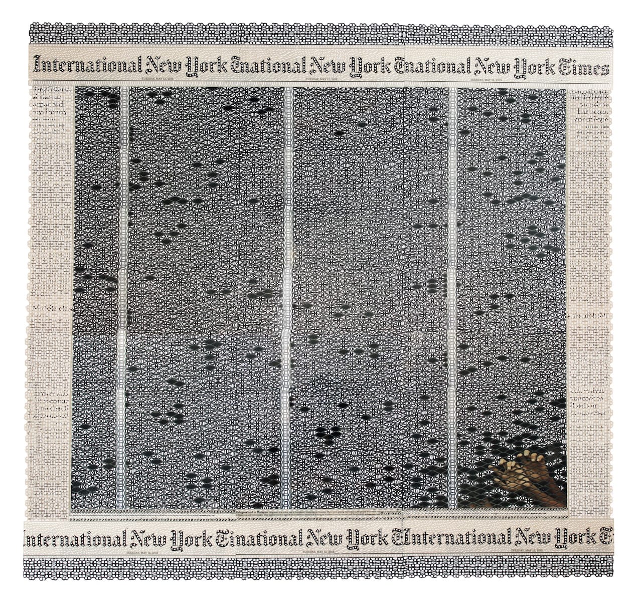 Tuesday, Mai 12, Refugees land in Malaysia, 2015, 30 x 31,5 inches