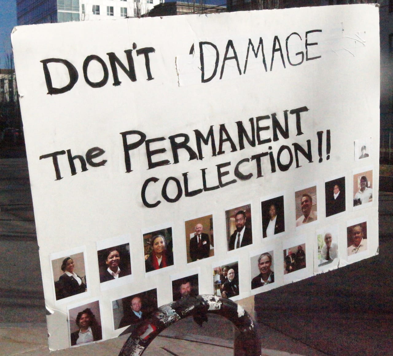 A sign from the MISU protest