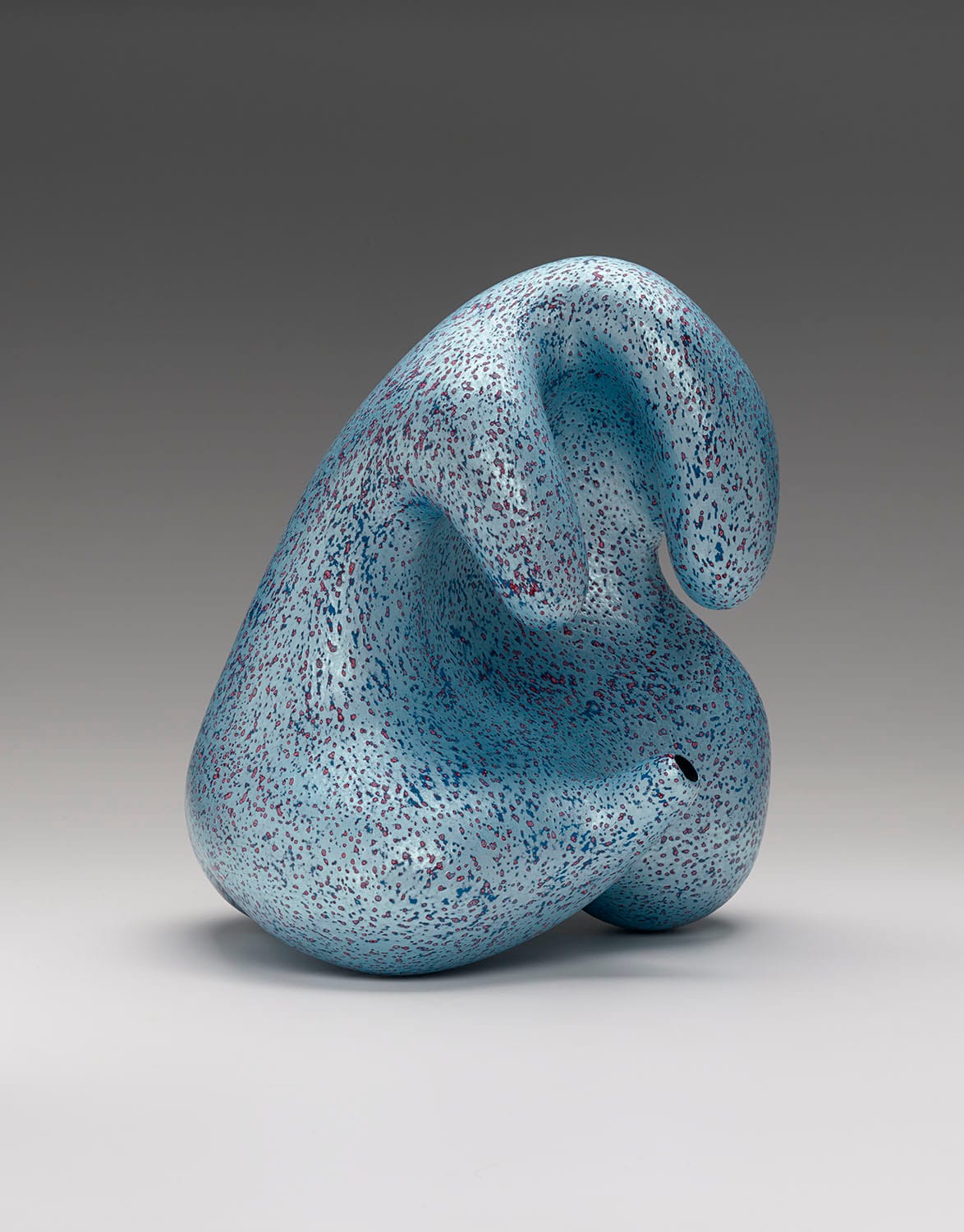 Kenneth Price, "Opaline" (2001), painted stoneware, 14 x 13 1/2 x 12 in
