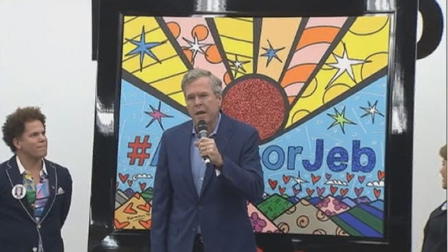 120615+jeb+bush+romero+britto