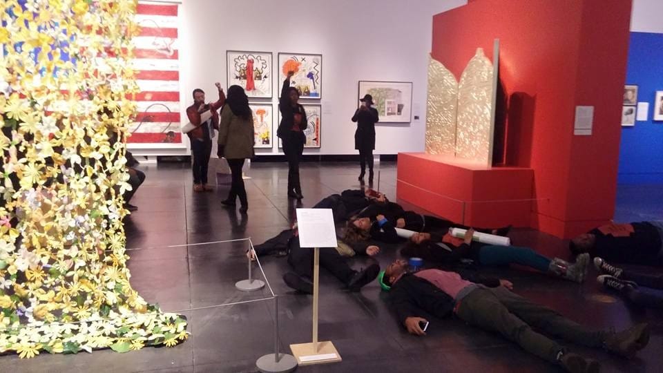Die-In protest (photo courtesy of Tacoma Action Collective)