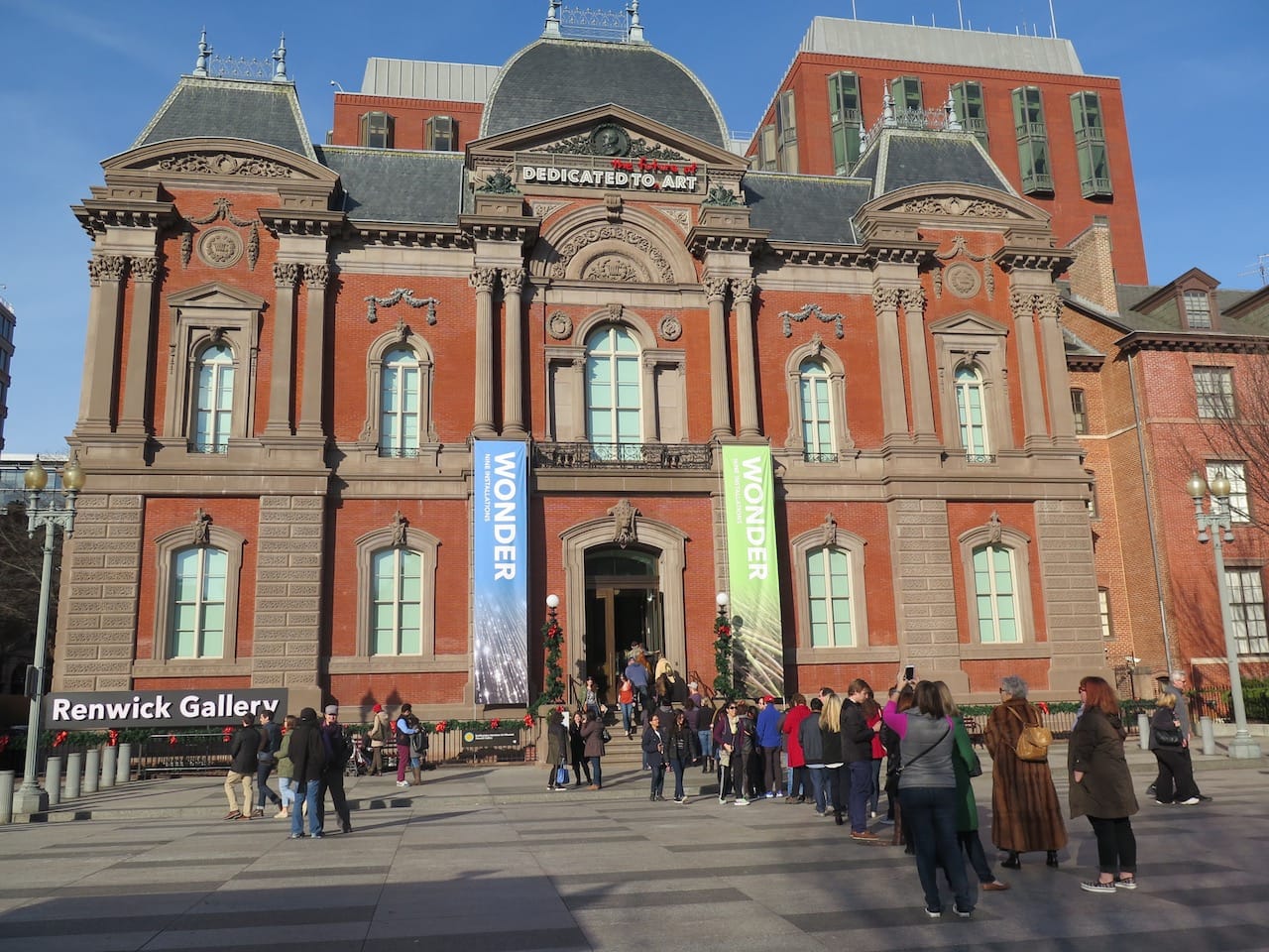 The entrance to the Renwick Gallery (all photos by the author for Hyperallergic)