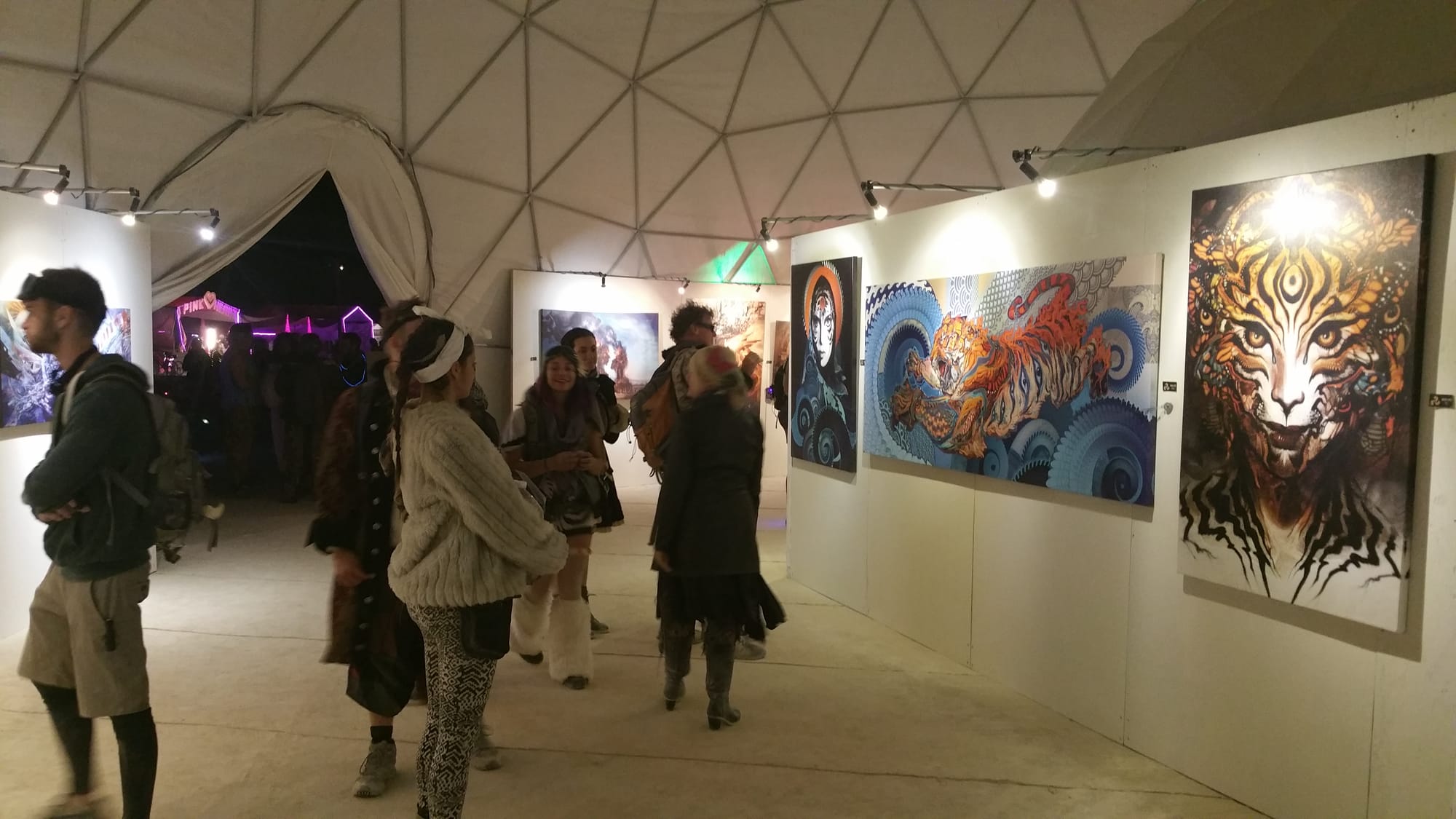 The Black Rock Art Museum, funkier and probably less druggy than the Chelsea Art Walk