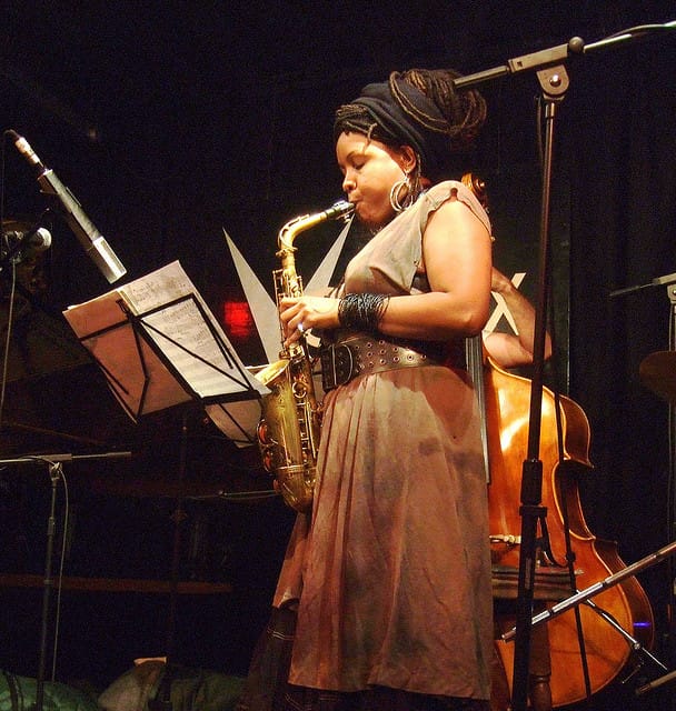 Montana Roberts performing (image courtesy Andy Newcombe's Flickrstream)