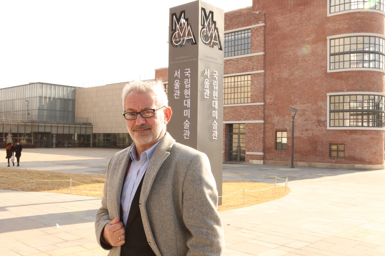 Bartomeu Marí standing outside Korea's National Museum of Modern and Contemporary Art (photo TK)