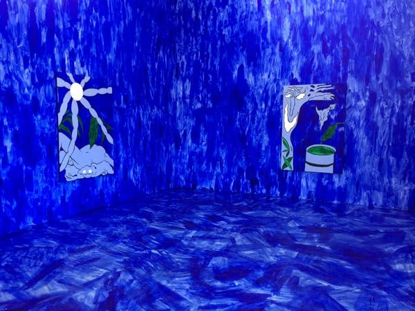 Chris Lux at Interstate Projects (photo by Hrag Vartanian/Hyperallergic)