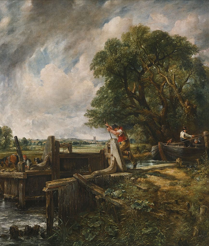 John Constable, "The Lock" (1825), oil on canvas (via Wikimedia)