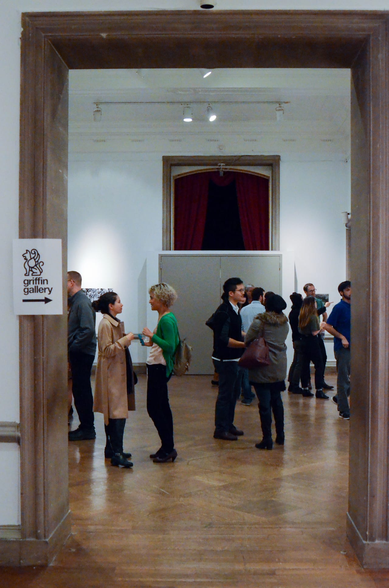 A reception for the grand opening of a new gallery run by Corcoran students, Griffin Gallery. (photo courtesy Griffin Gallery)