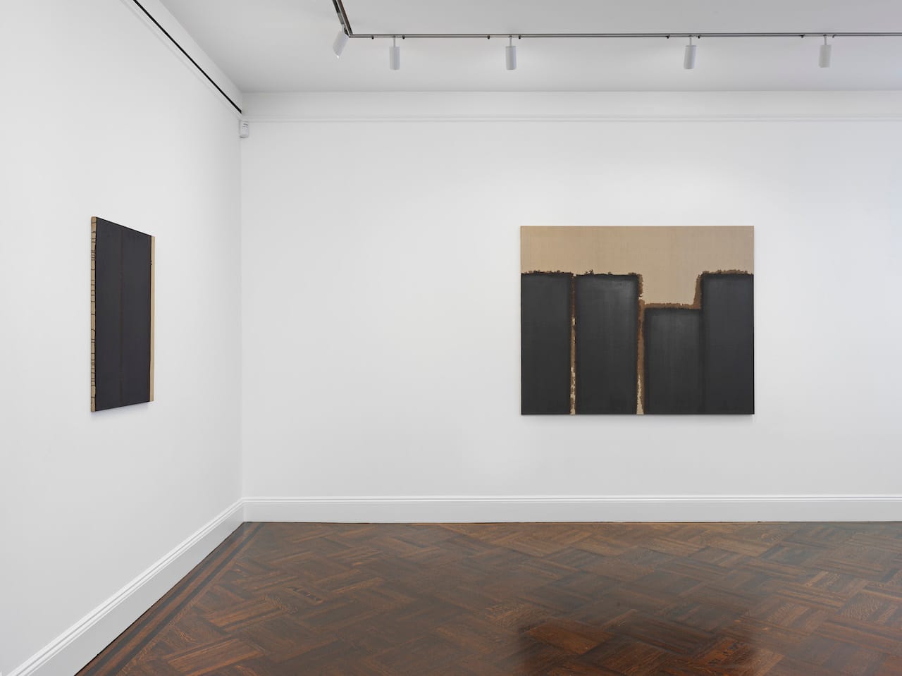 Installation view of 'Yun Hyong-keun' at Blum & Poe (photo courtesy Blum & Poe)