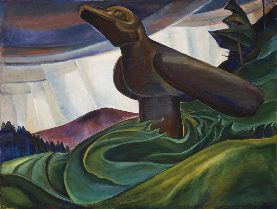Emily Carr, "Big Raven" (1931), oil on canvas (via Vancouver Art Gallery)