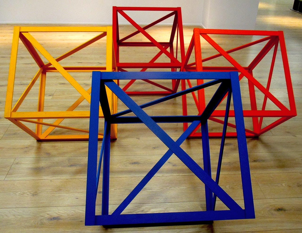 Rasheed Araeen, "Chad Yaar 1(Four Friends) (1968-2014) photo by Ellen Pearlman