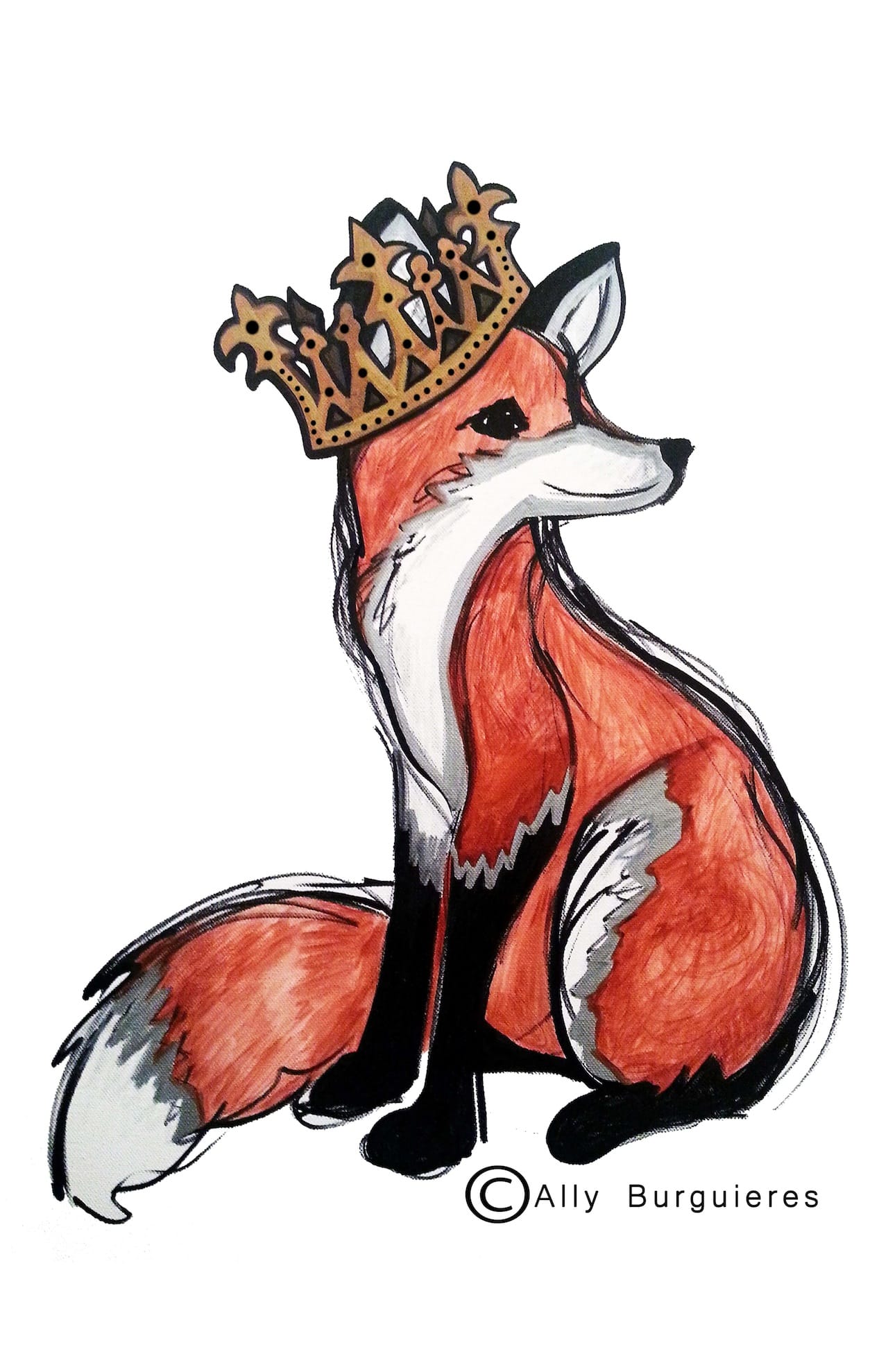 Fox Princess With Copyright