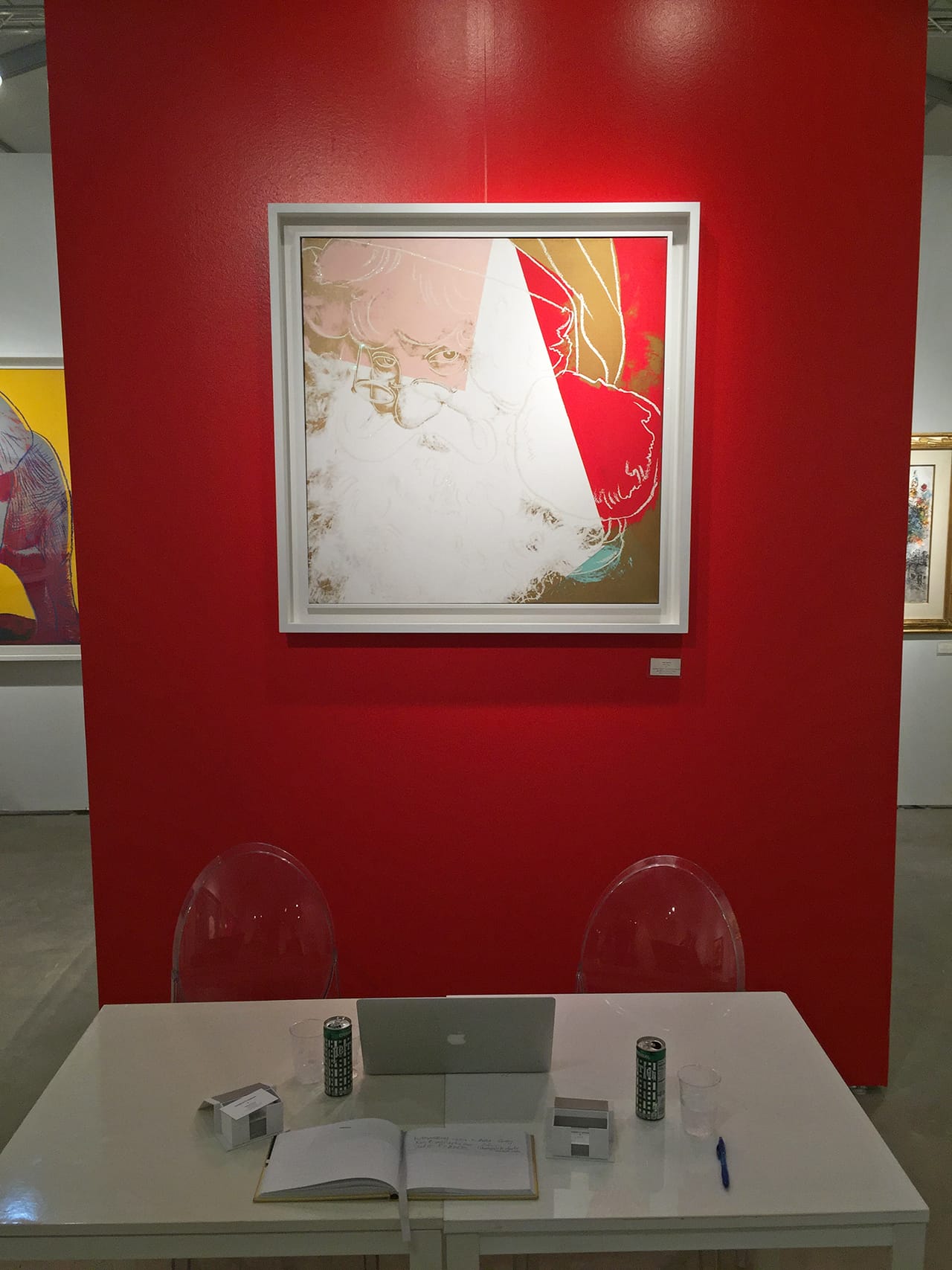 Warhol's Santa at Queue Projects (click to enlarge)