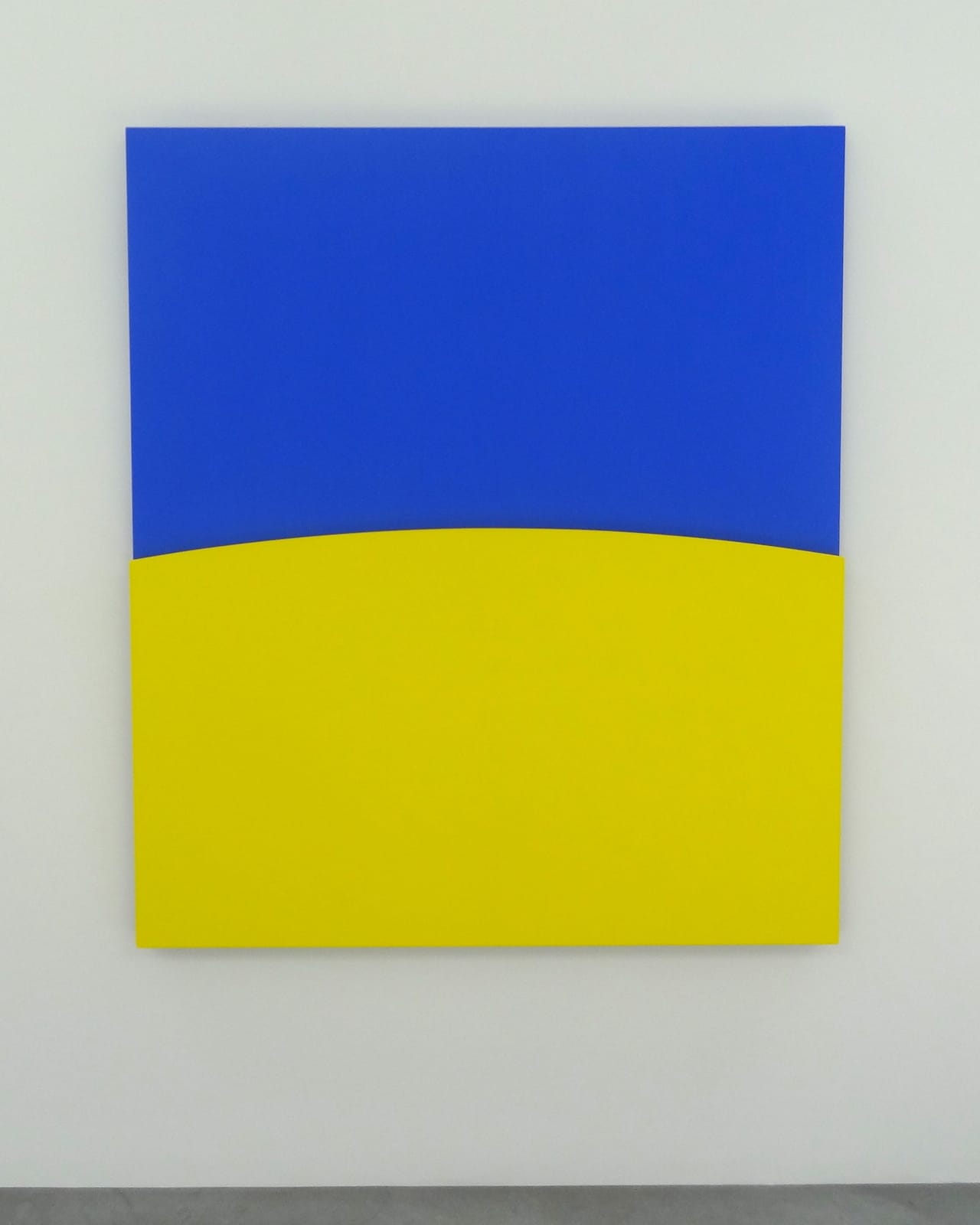 Ellsworth Kelly, "Yellow Relief Over Blue" (2012)