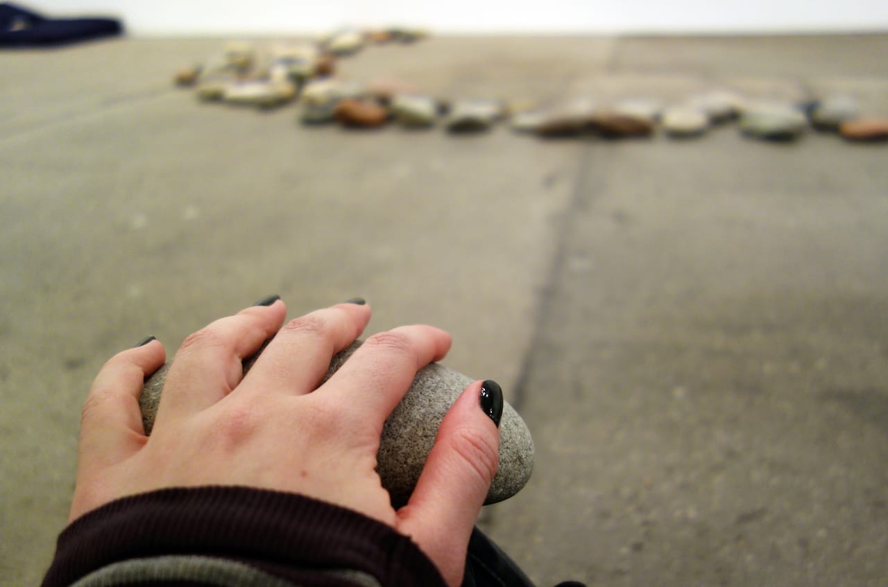 'The Riverbed' by Yoko Ono at Galerie Lelong