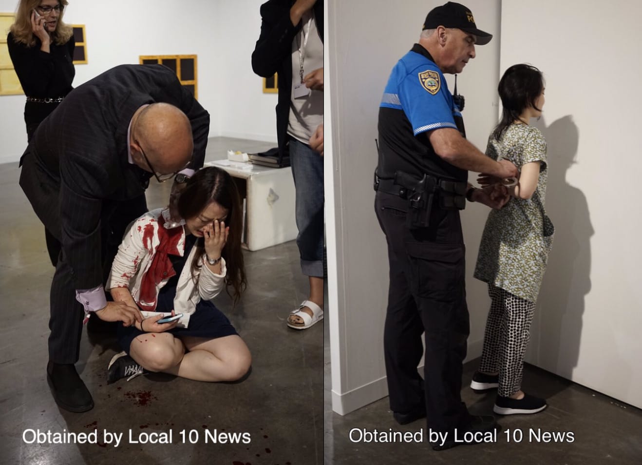 Images of the victim and assailant (via @LianeMorejonTV)