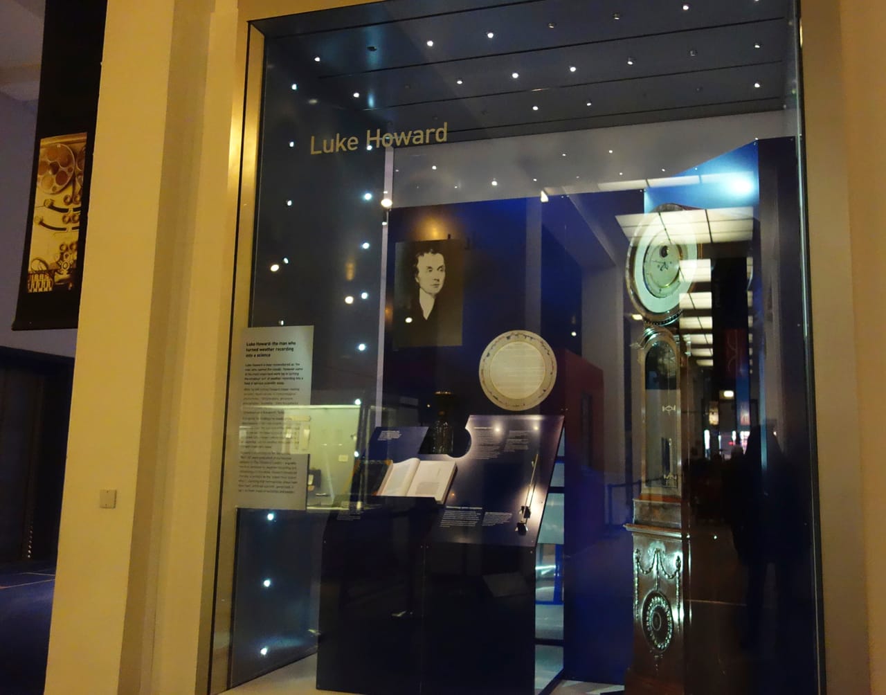 Luke Howard display at the Science Museum in London (photo by the author for Hyperallergic)
