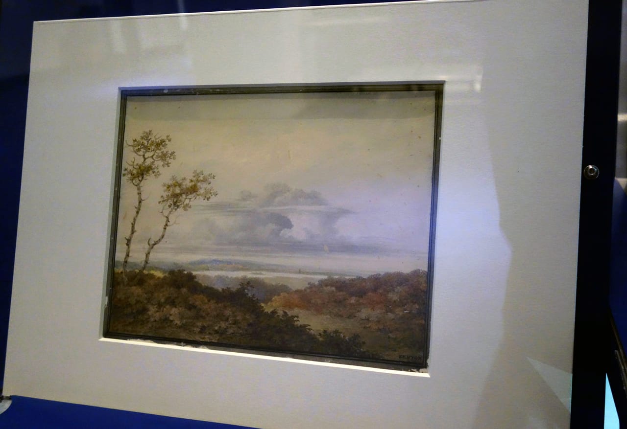 Luke Howard display at the Science Museum in London (photo by the author for Hyperallergic)