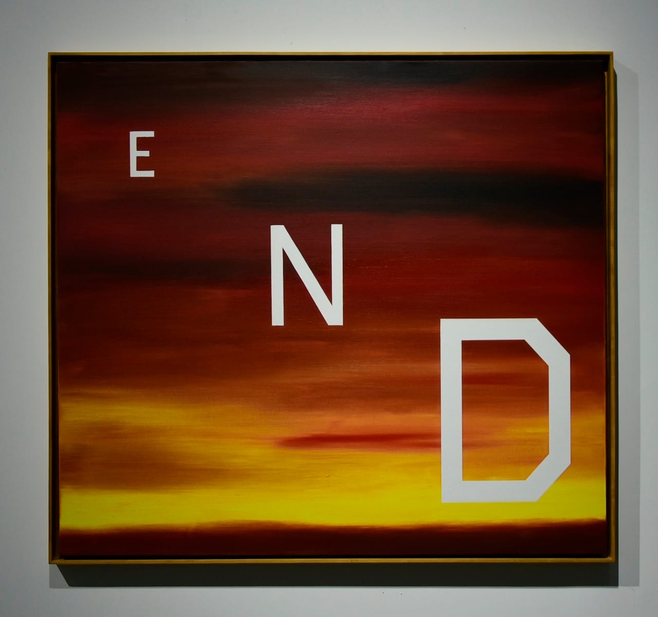 Ed Ruscha, "End" (1983), from 'Made in California' at Mana Wynwood