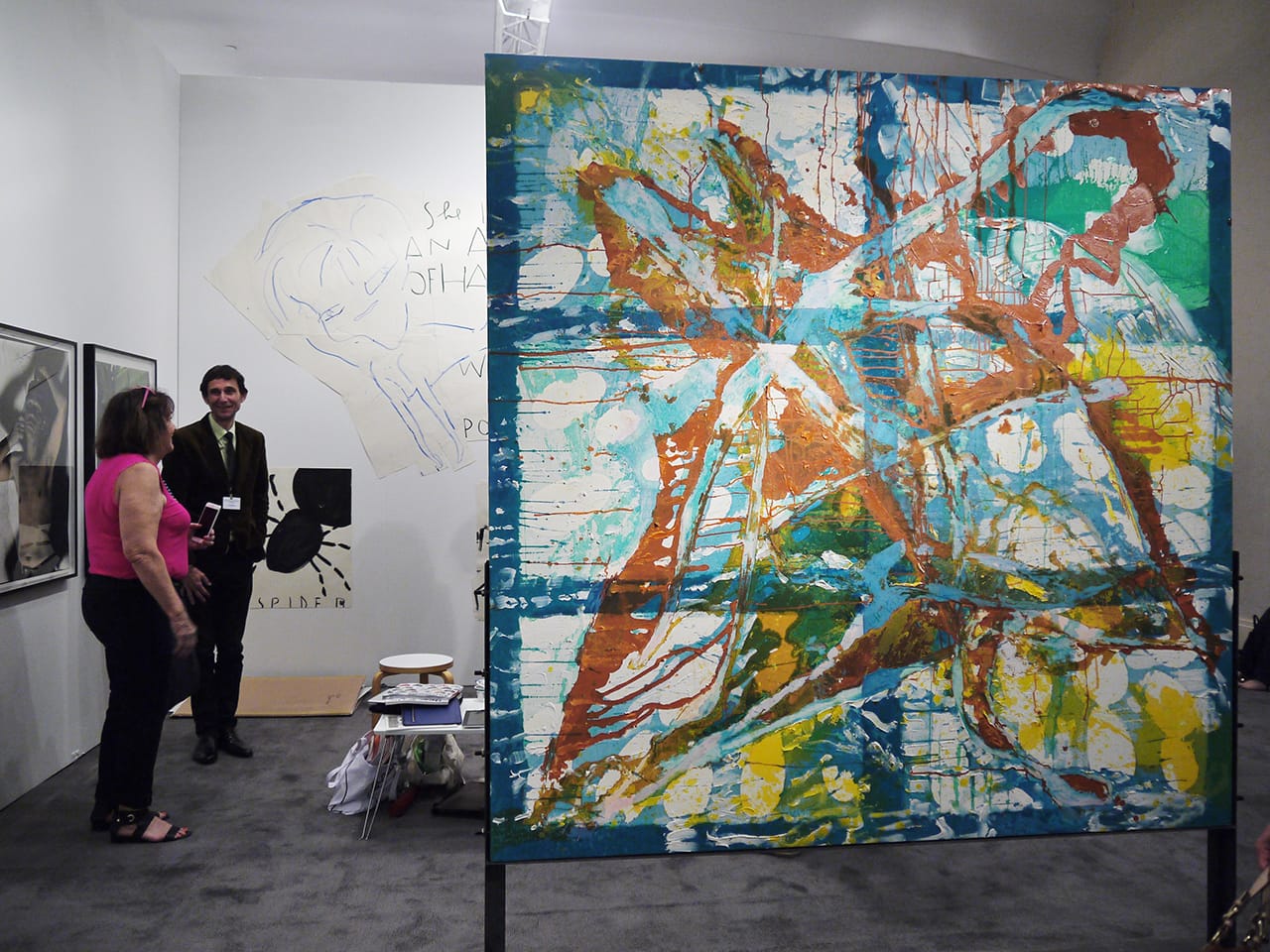 A painting by Dona Nelson at Thomas Erben Gallery