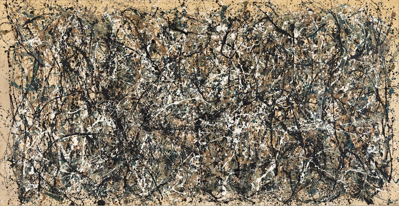 Jackson Pollock, " One: Number 31, 1950" (1950) (image courtesy of MoMA, © 2015 Pollock-Krasner Foundation / Artists Rights Society, New York) 