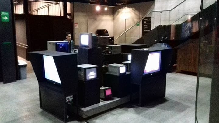 Installation view of Ricardo Nicolayevsky's 'Lost Portraits' at the Centro de Cultura Digital (photo courtesy the Centro de Cultura Digital)