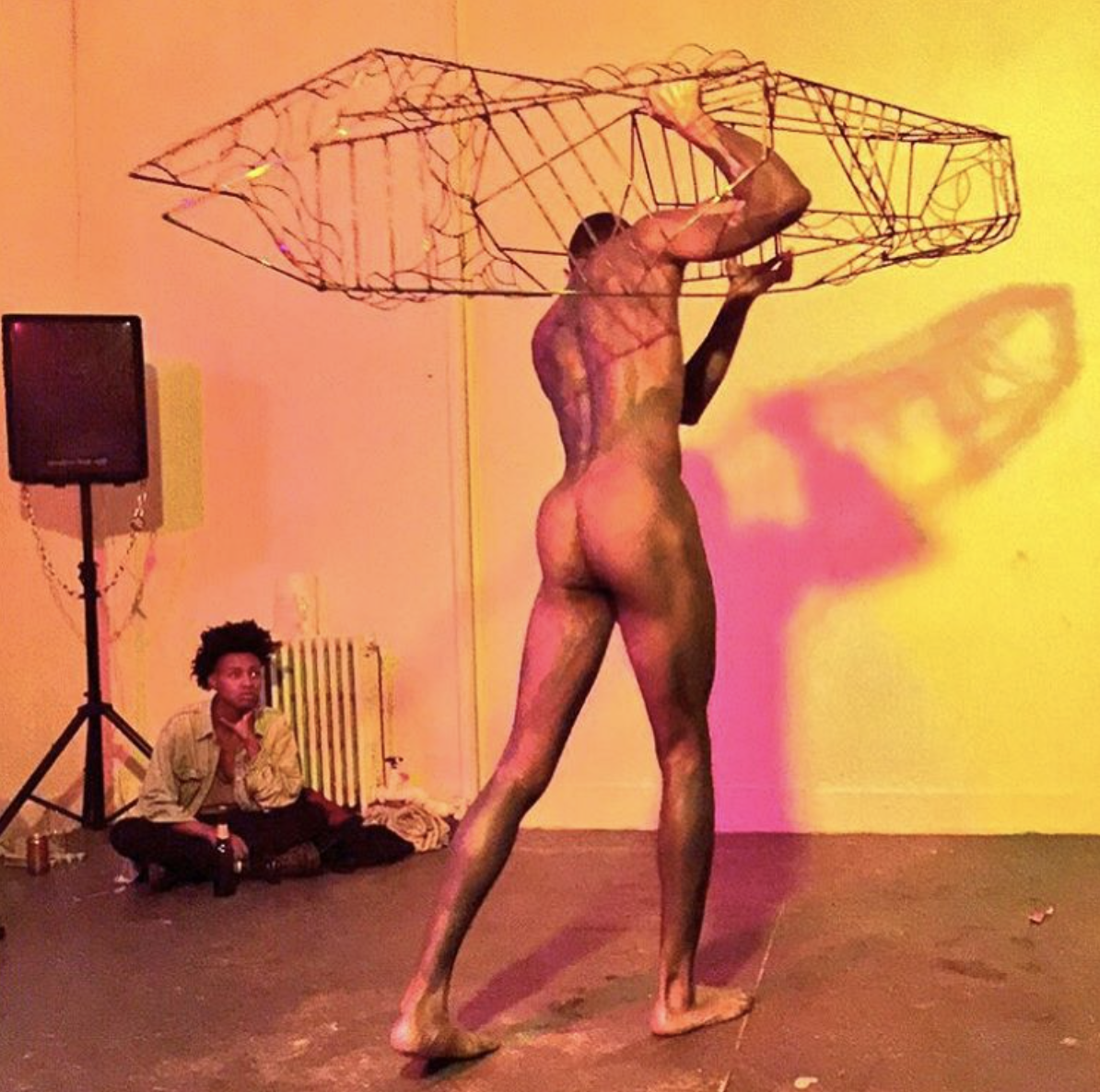 Bobby English Jr. performing at Panoply during the Performance Quinquennial in October (photo by Hrag Vartanian/Hyperallergic)