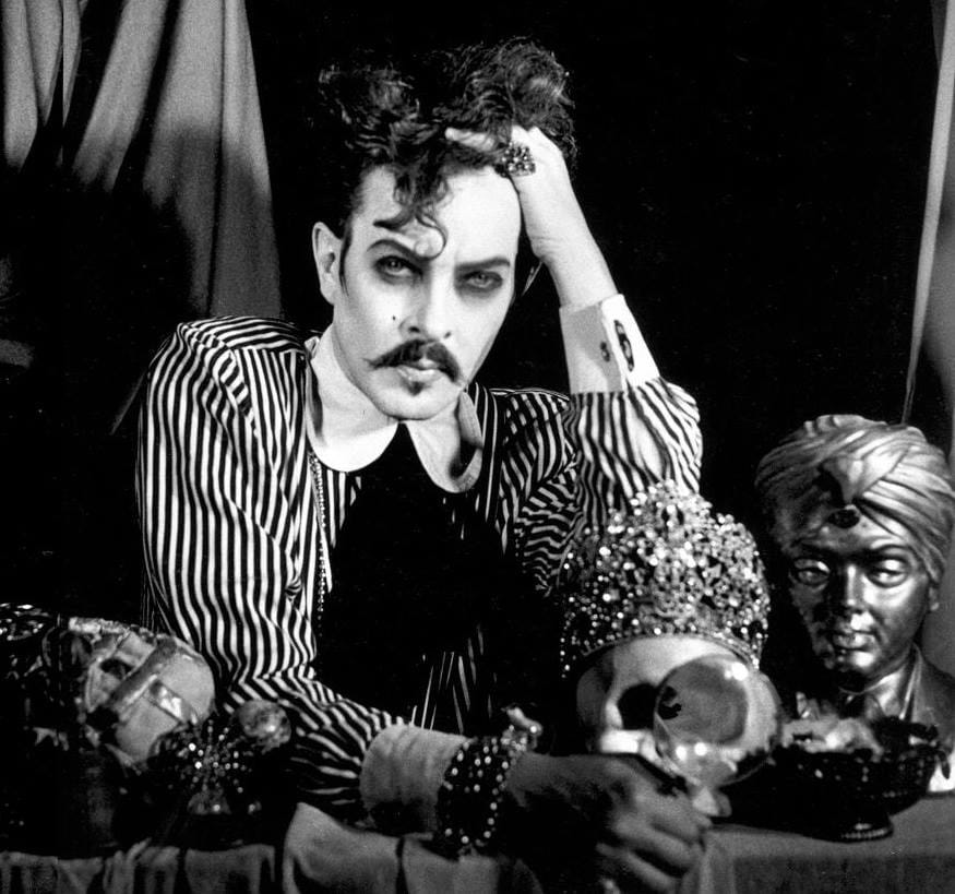 A 1985 self-portrait by Steven Arnold (image via Wikipedia)