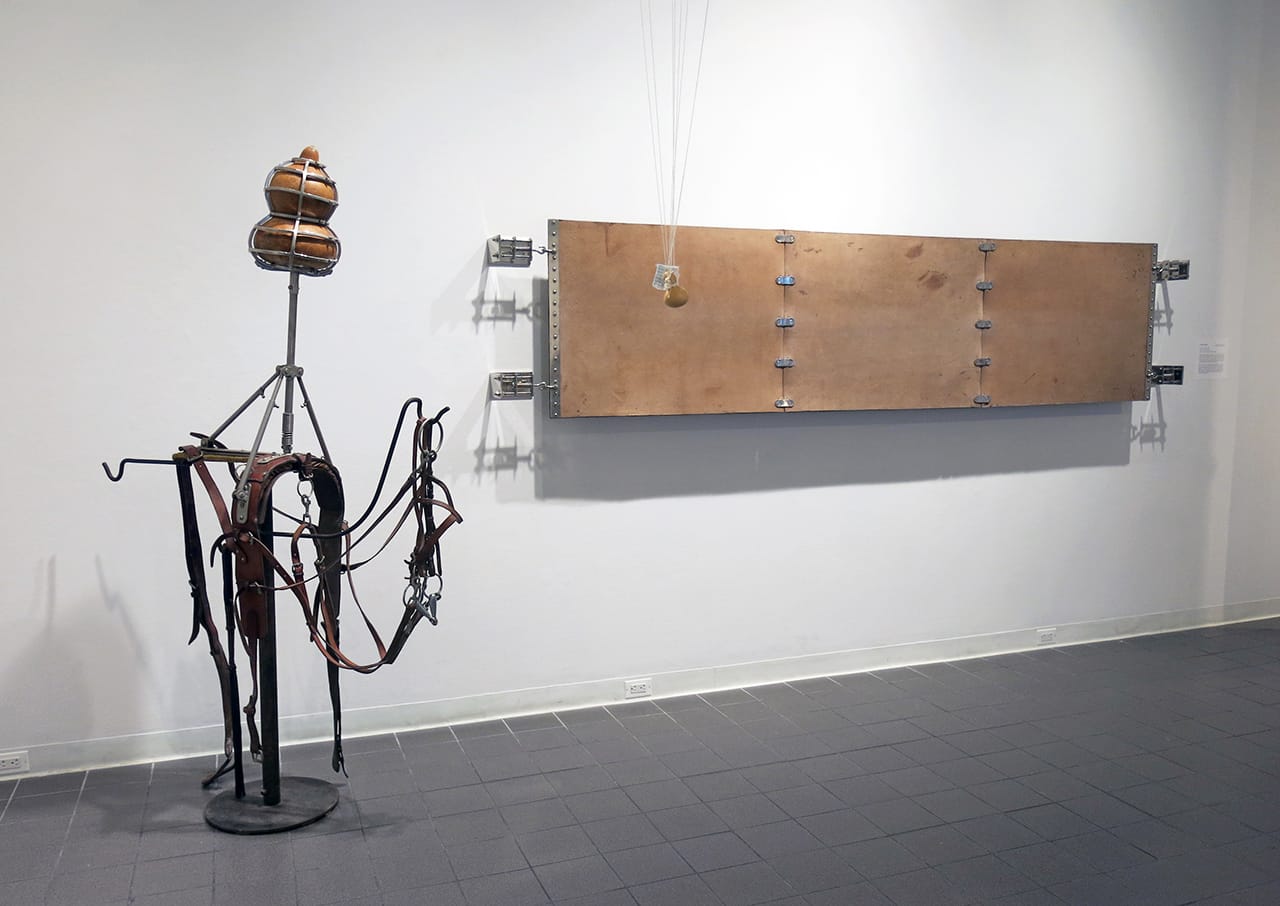 Installation view of work by Thomas Glassford in 'Strange Currencies'