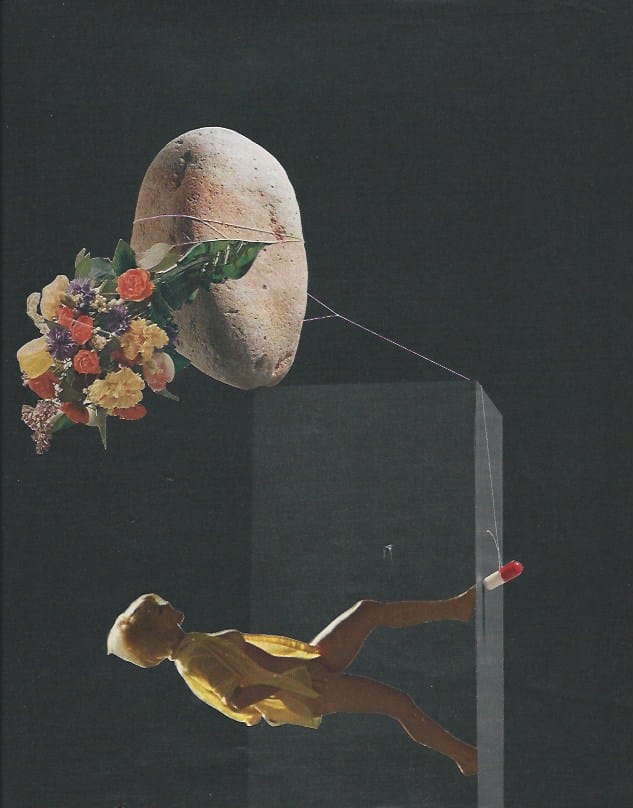 Dara Cerv, "The Hardest Thing about it is the Guesswork," paper, glue, 8.5 x 11 inches (image courtesy the artist)