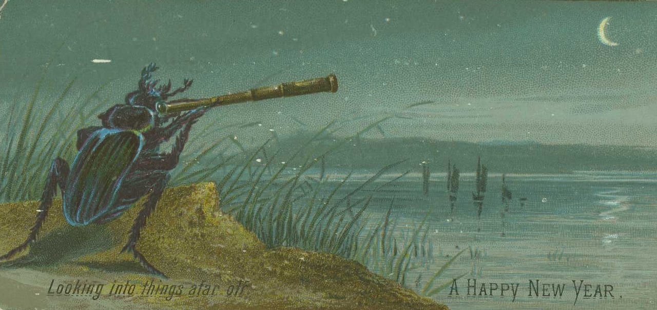 A Victorian New Year's Eve Card (via Bolton Council)