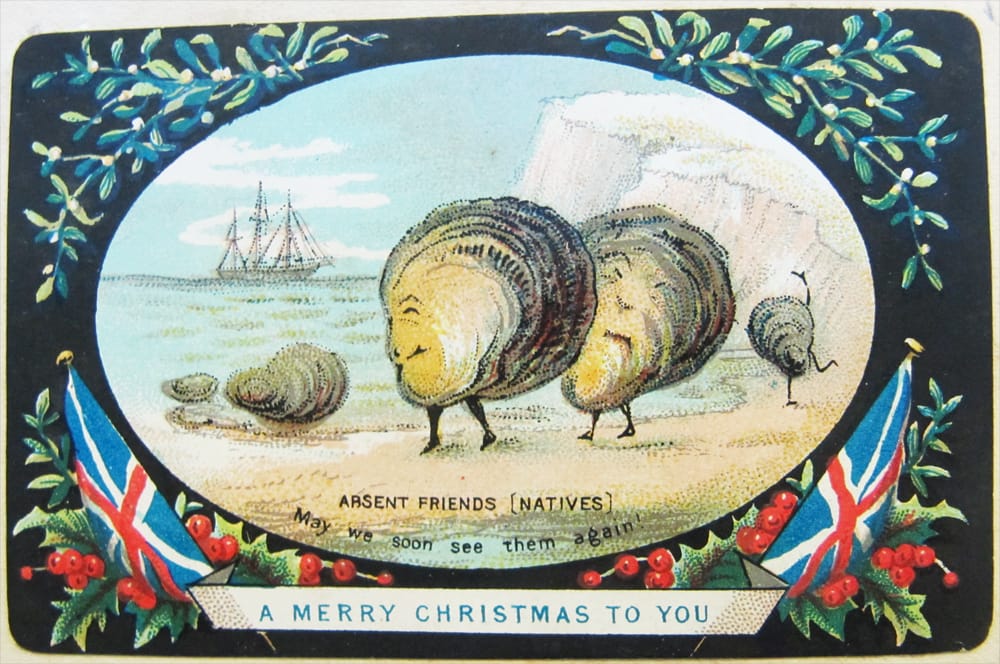 "Absent friends [natives, may we soon see them again! A merry Christmas to you" (1876) (via National Library of Ireland/Flickr)