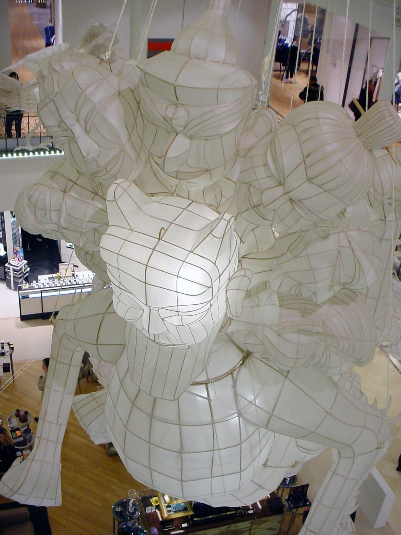 Installation view of Ai Weiwei's 'Er Xi, Air de jeux' at Le Bon Marché Rive Gauche
