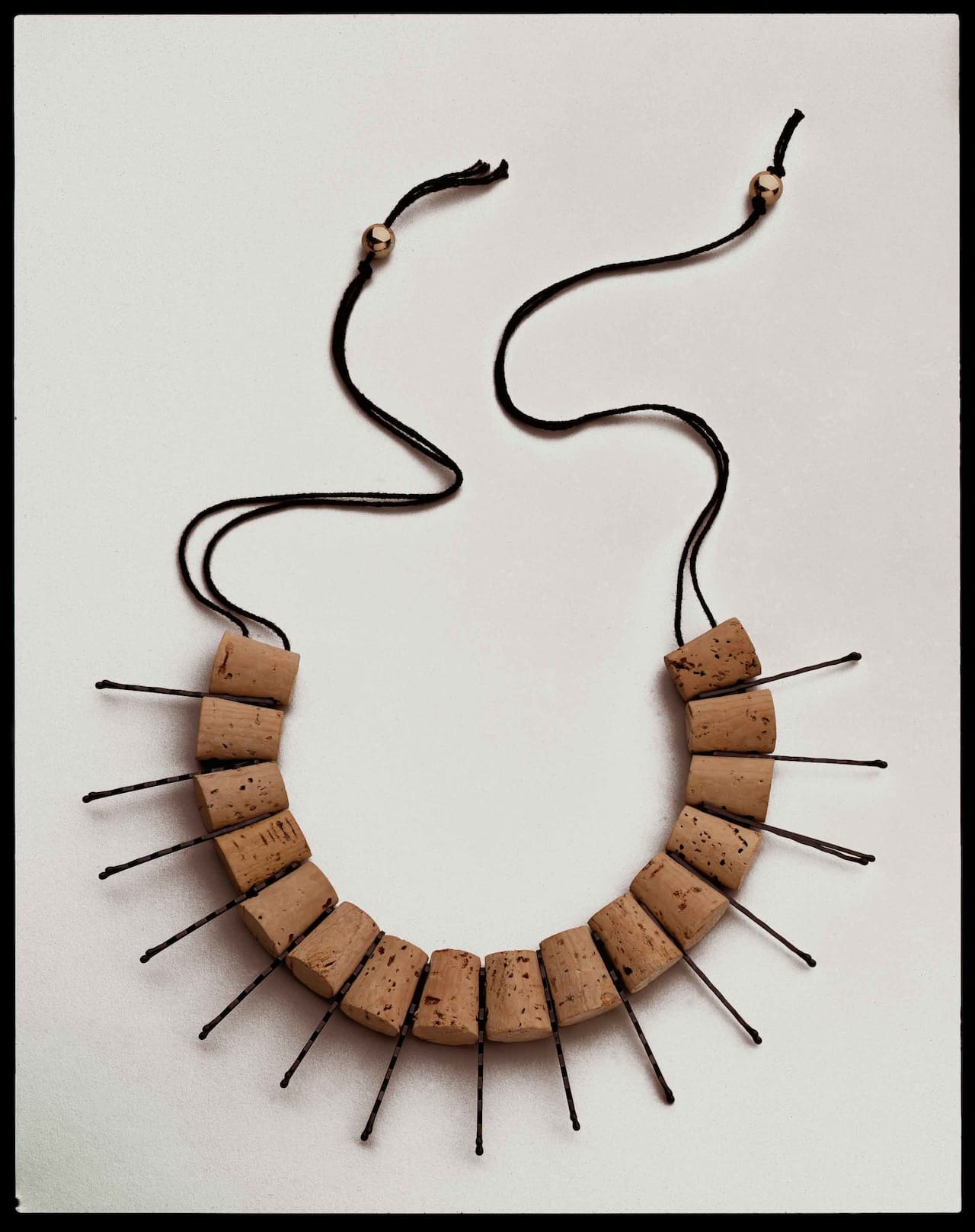Anni Albers and Alexander Reed, "Neck Piece" (c. 1940/1988), corks, bobby pins, and thread, Collection of Mary Emma Harris, New York (courtesy the Josef and Anni Albers Foundation, © The Josef and Anni Albers Foundation / Artists Rights Society [ARS], New York, photo by Tim Nighswander / Imaging 4 Art)