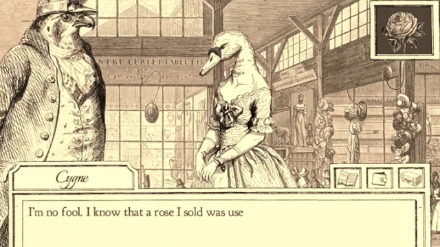 Scene from 'Aviary Attorney' (GIF by the author for Hyperallergic, via YouTube)