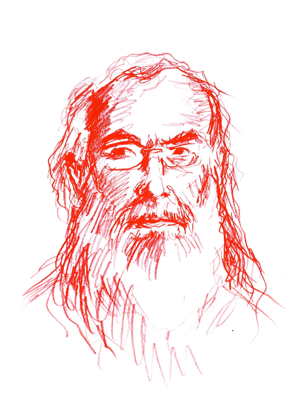 "David Brooks, the Tolstoyan Mystic" (all images by the author for Hyperallergic)