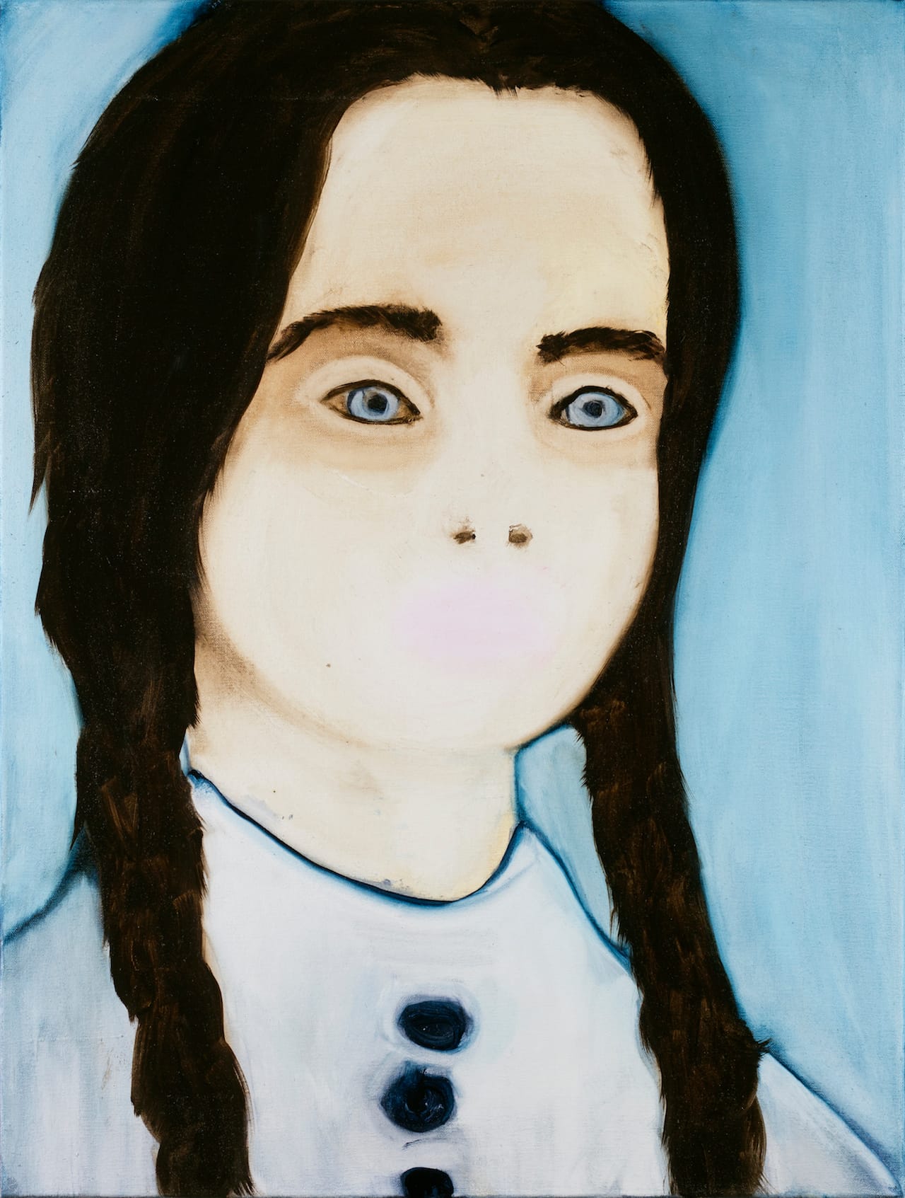 Rauha Mäkilä, "Mura" (2013), oil on canvas, 31 1/2 by 23 5/8 in. (courtesy of the artist and Helsinki Contemporary © Rauha Mäkilä, courtesy Helsinki Contemporary / 2015 Artists Rights Society [ARS], New York / KUVASTO, Helsinki, photo by Ville Löppönen)