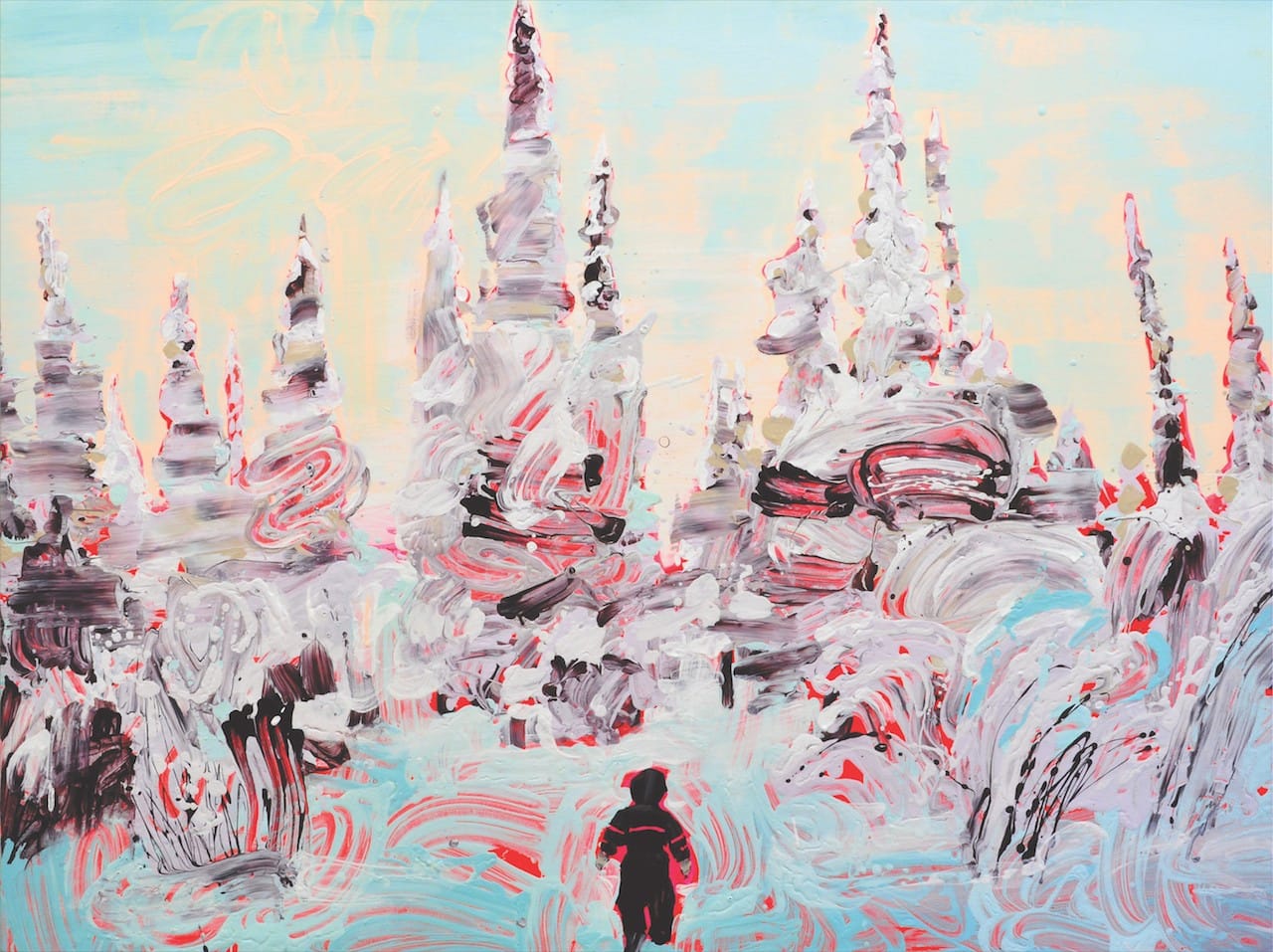 Sirpa Särkijärvi, "Viides sukupolvi" ("Fifth Generation") (2011), acrylic on canvas, 41 3/8 x 55 1/8 in. (courtesy of the artist and Gallery AMA, Helsinki © Sirpa Särkijärvi)