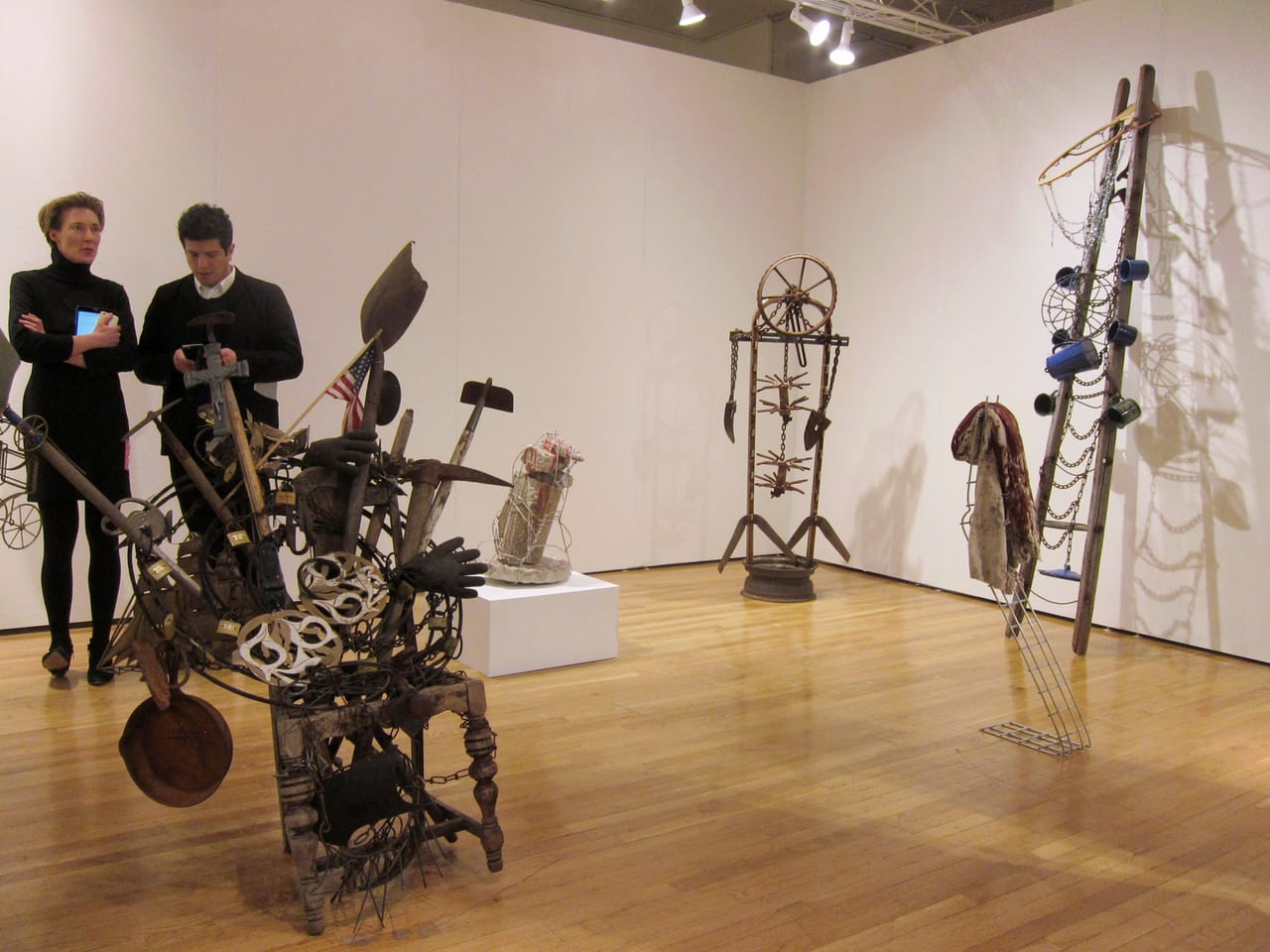 Sculptures by Lonnie Holley and Joe Minter at James Fuentes