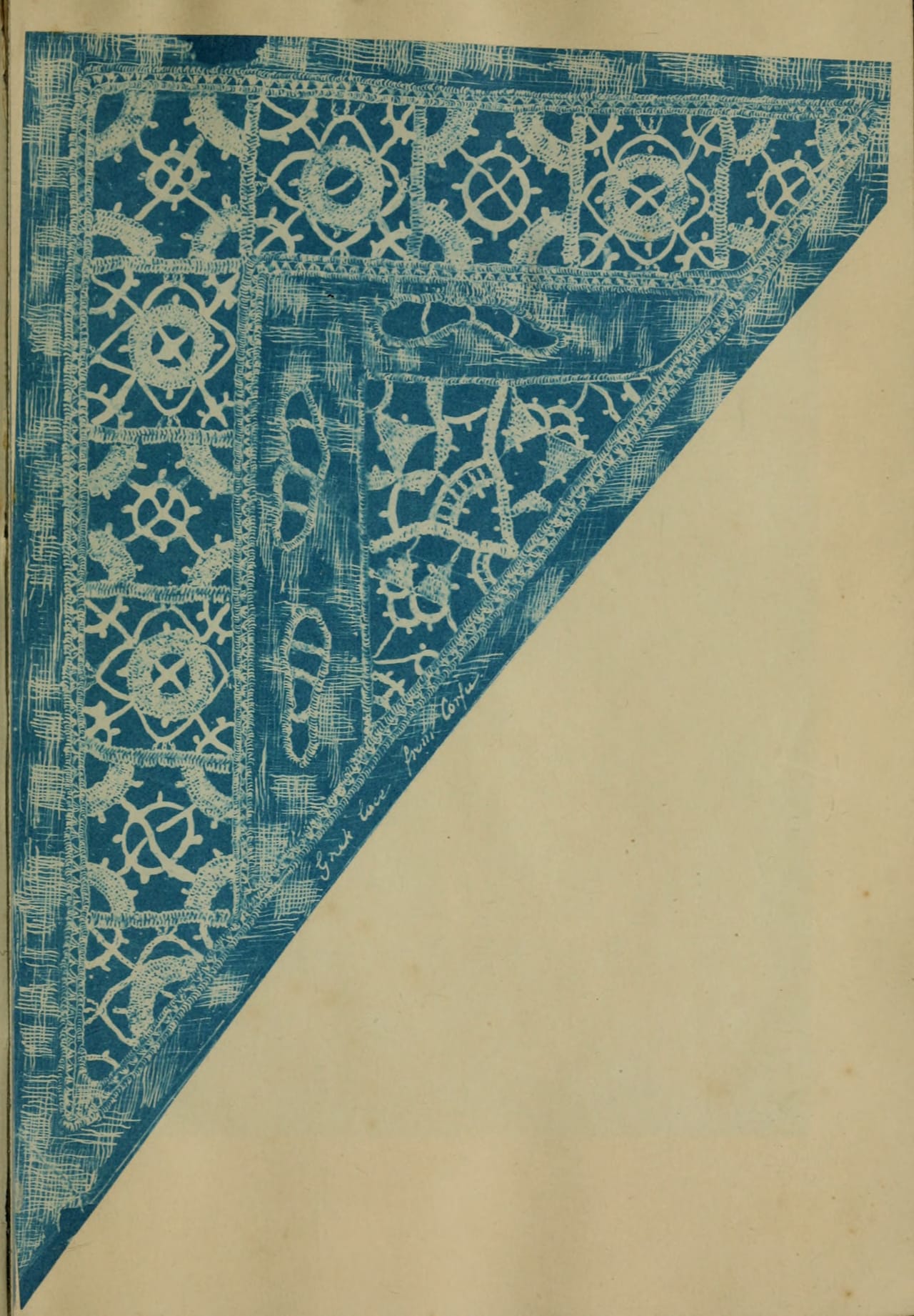 From Julia Herschel's "A Handbook of Greek Lace Making" (1870), published by R. Barrett & Sons