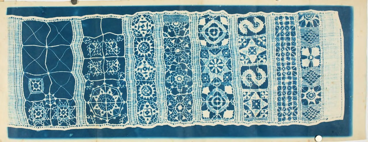 From Julia Herschel's "A Handbook of Greek Lace Making" (1870), published by R. Barrett & Sons