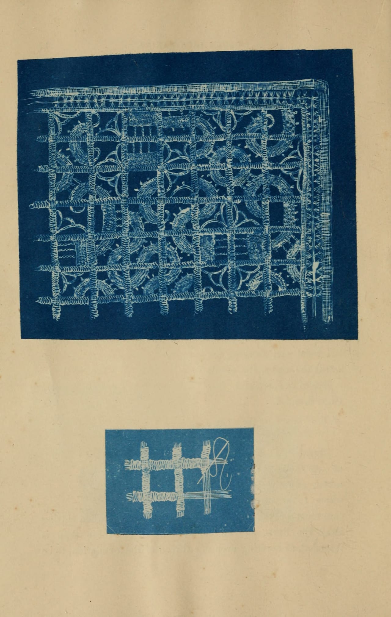 From Julia Herschel's "A Handbook of Greek Lace Making" (1870), published by R. Barrett & Sons