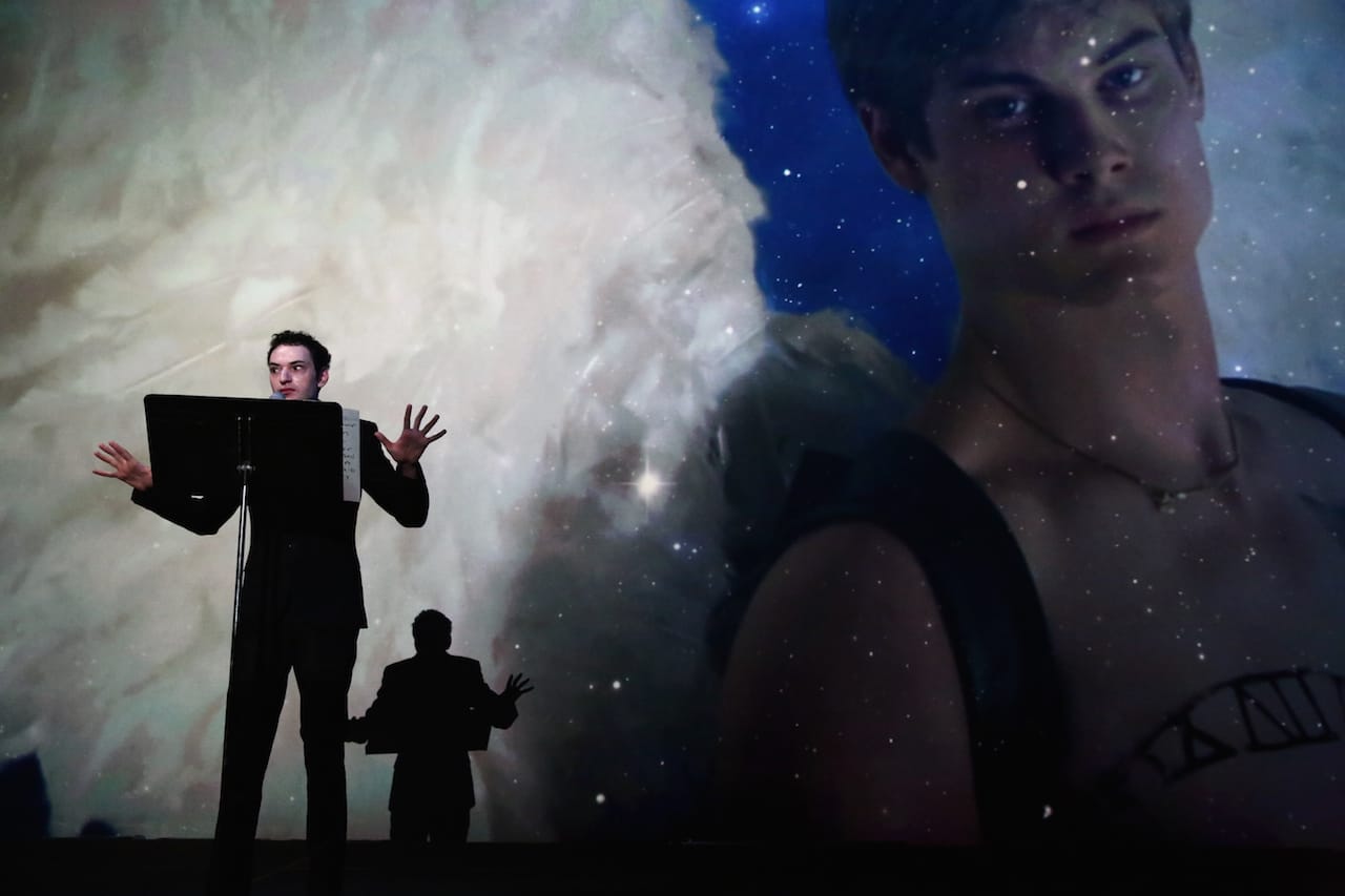 Felix Bernstein,&nbsp;'Bieber Bathos Elegy,' performed on January 15, 2016 at the Whitney Museum of American Art