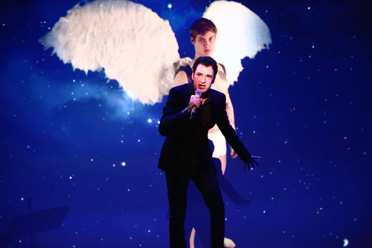 Felix Bernstein,&nbsp;'Bieber Bathos Elegy,' performed on January 15, 2016 at the Whitney Museum of American Art (all photos © Paula Court)