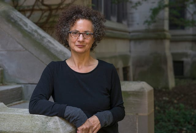 Lauren Berlant, the George M. Pullman distinguished service professor in the department of English, Monday, July 28, 2014, on the University of Chicago campus. (Robert Kozloff/The University of Chicago)