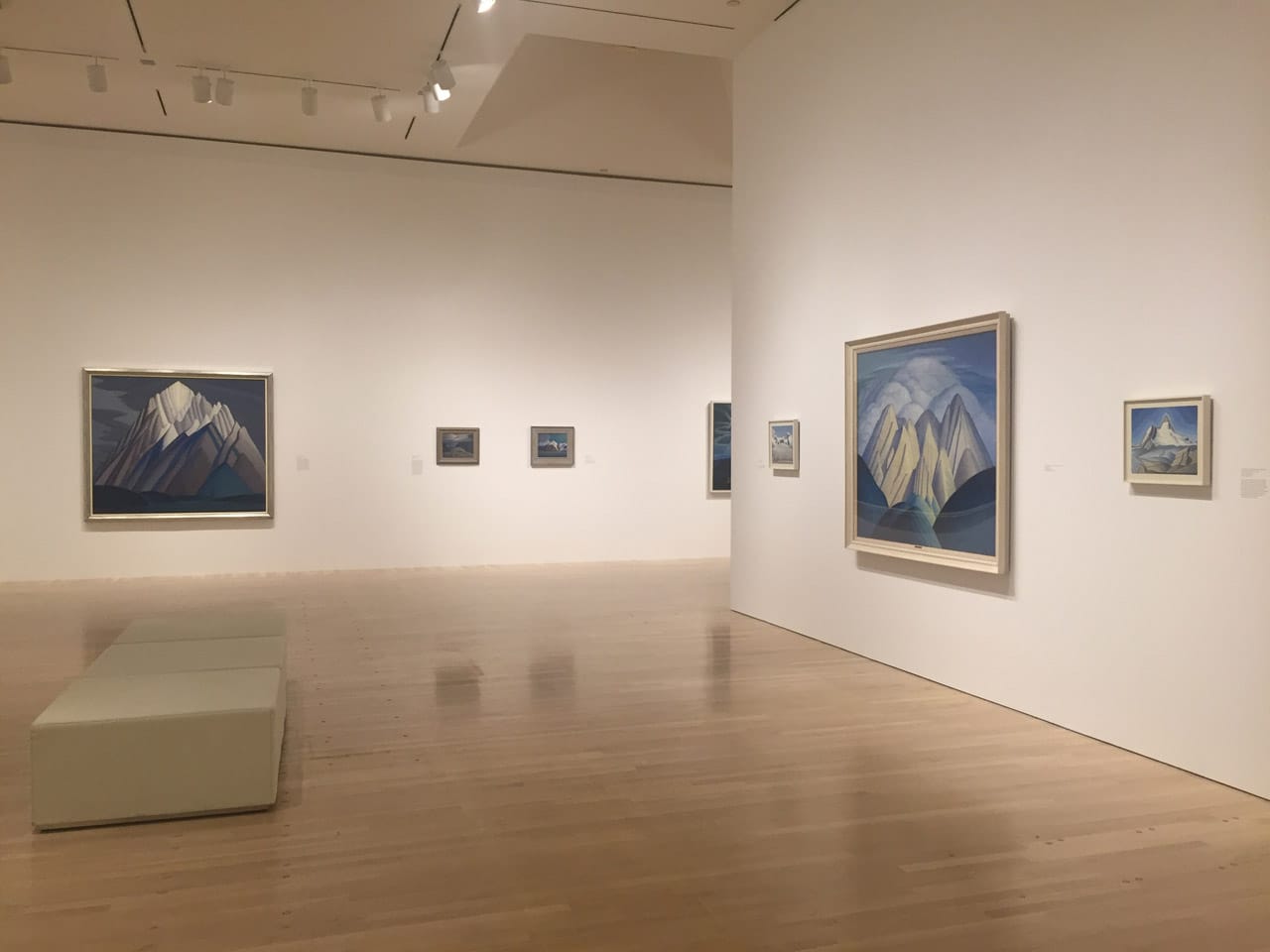 Installation view, 'The Idea of North: The Paintings of Lawren Harris'
