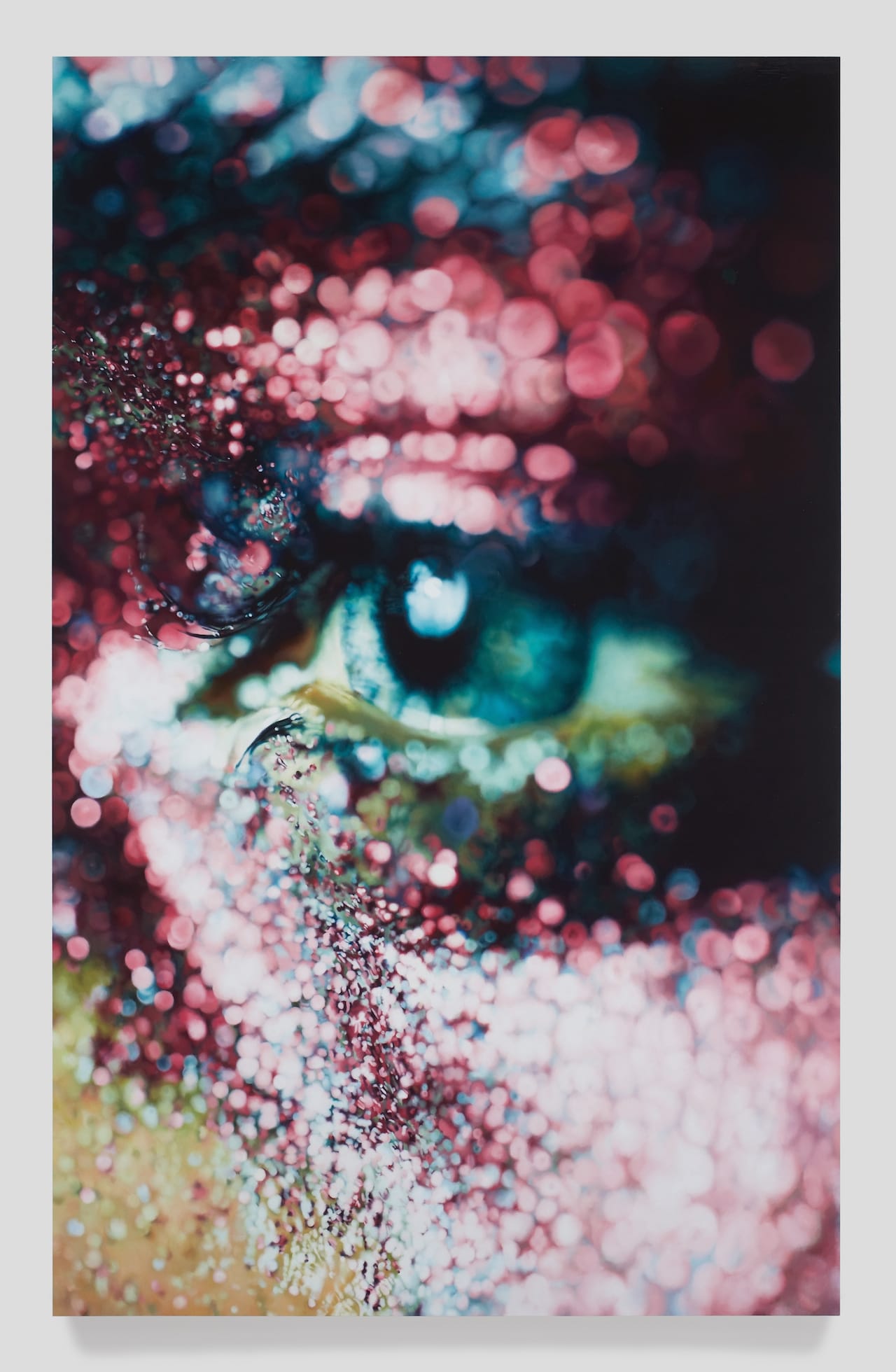 Marilyn Minter, "Glazed" (2006), enamel on metal, 96 by 60 in. (collection of Jeanne Greenberg Rohatyn and Nicolas Rohatyn, New York)