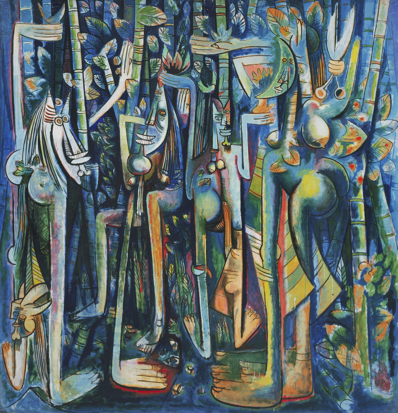 Wifredo Lam, "La Jungla" (1943), oil on paper pasted on canvas, Museum of Modern Art, New York (courtesy the Museum of Modern Art, New York / Scala, Florence © Adagp, Paris 2015)