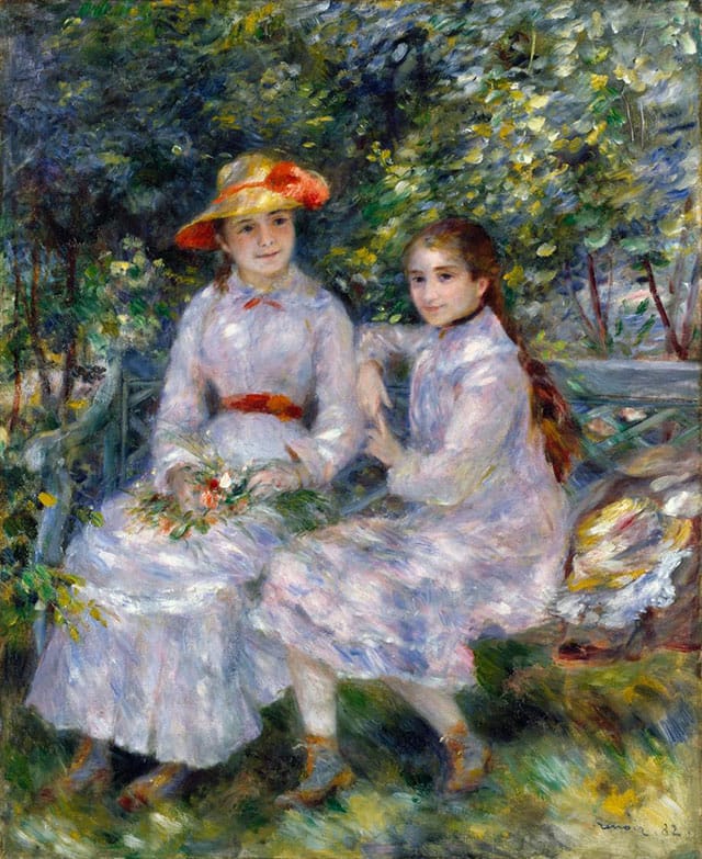A real Renoir from 1882 depicting "The Daughters of Durand-Ruel" (via arthistorynewsreport.blogspot.com)
