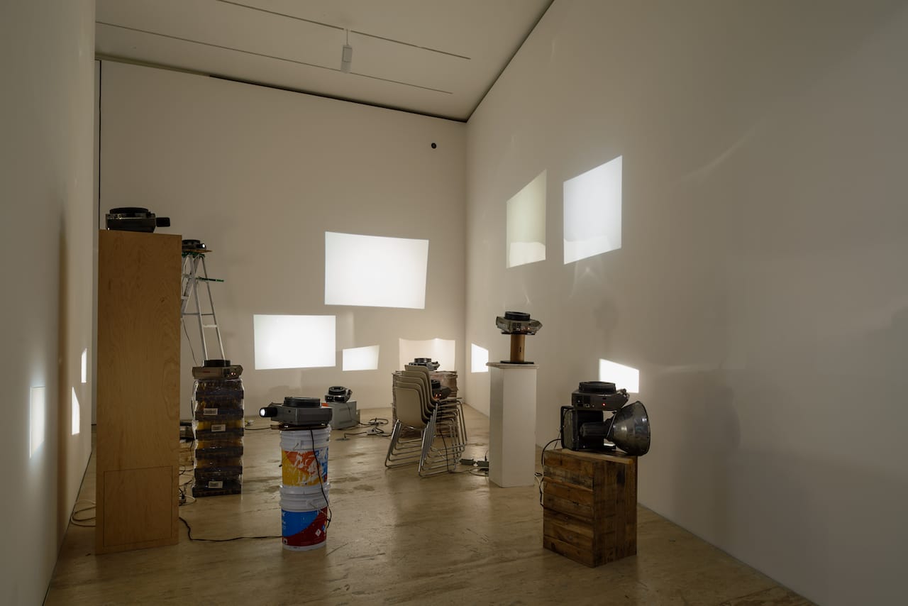 Installation view of Luis Camnitzer, "Art History Lesson no. 6" (2000) (courtesy Solomon R. Guggenheim Museum, New York, and Museo Jumex, Mexico City)